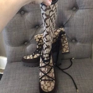 Coach Shoes - Coach wedge snow boots Coach Shoes - Coach wedge snow boots